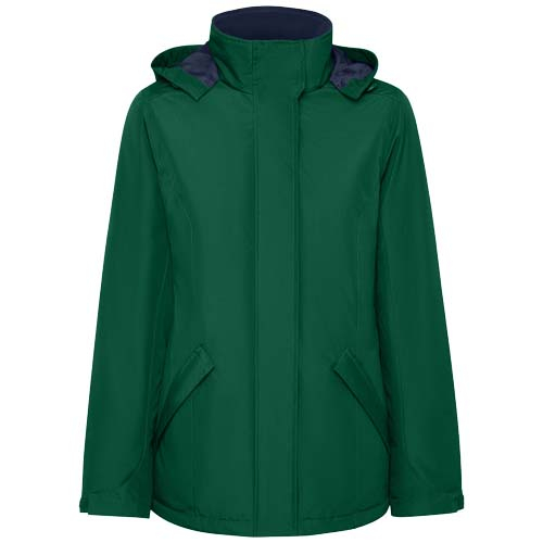 Parka à personnaliser femme imperméable recyclée America Vert bouteille